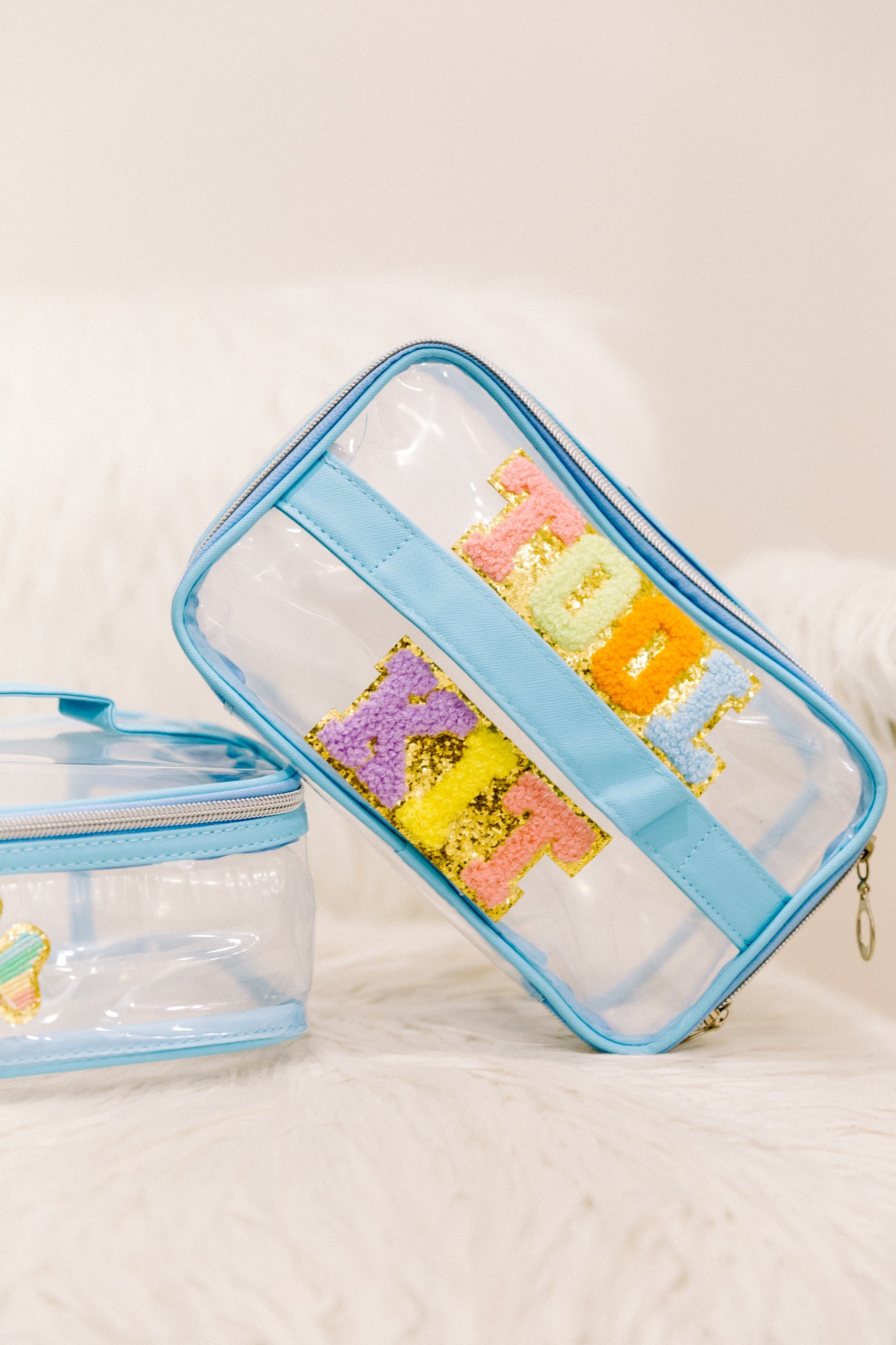 CUSTOM CLEAR MAKEUP BAG Cosmetic & Toiletry Bags Judith March   