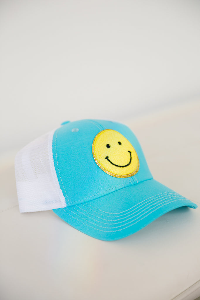 YELLOW SMILEY PATCH HAT Hats Judith March   