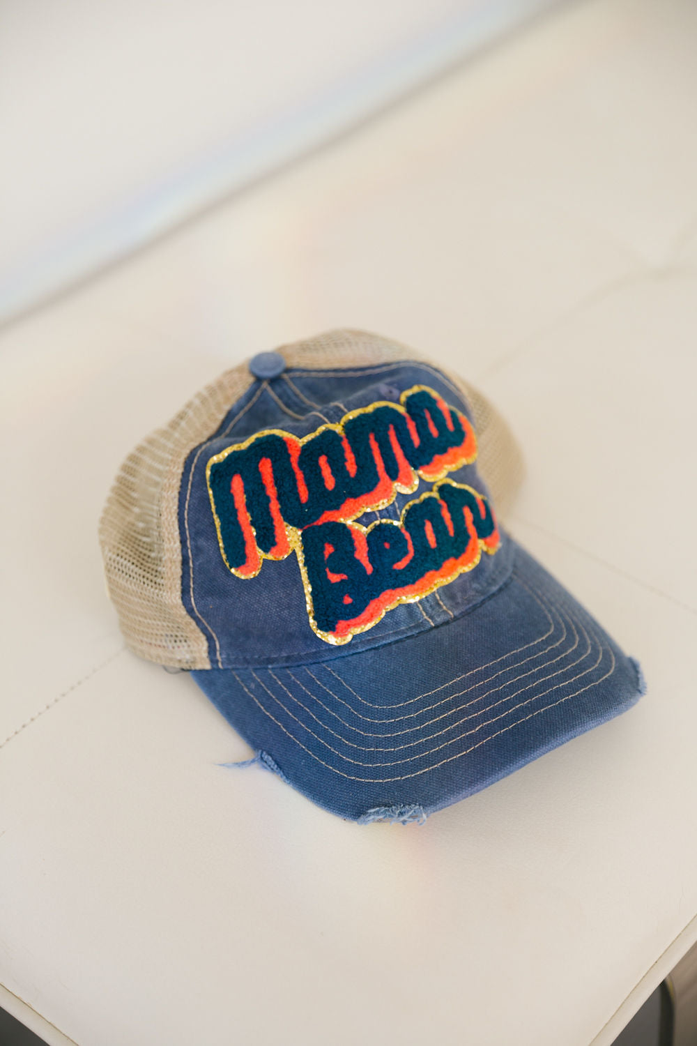 MAMA BEAR GOLD TRIM PATCH HAT Hats Judith March   