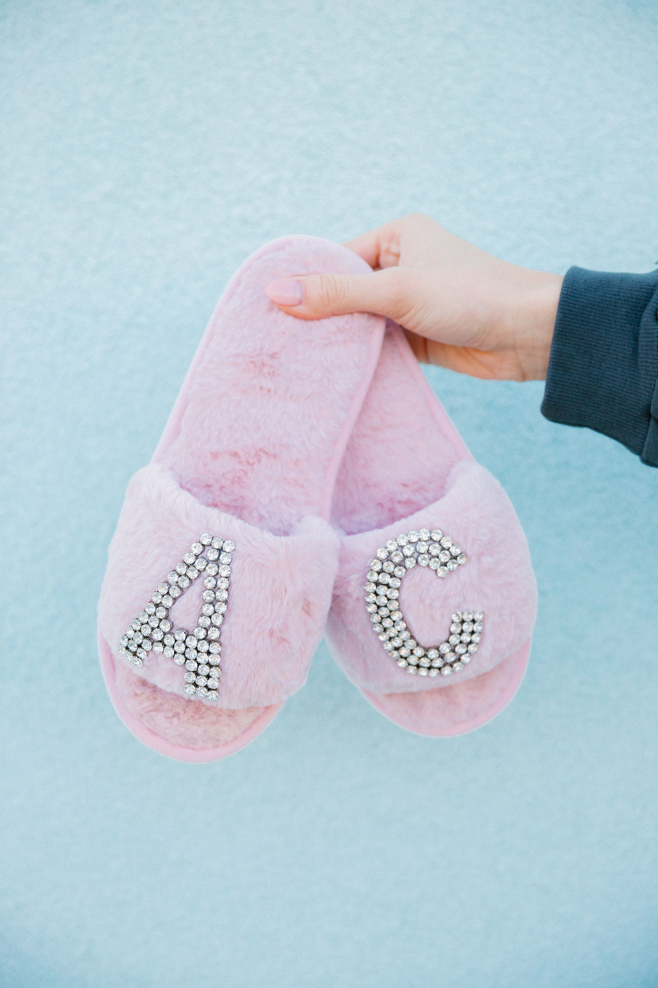 CUSTOM FUR SLIPPERS SHOES Judith March