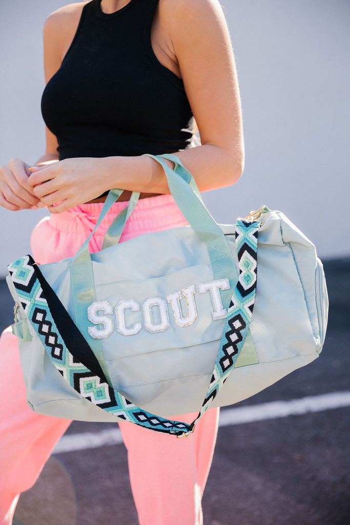 CUSTOM WEEKENDER DUFFLE ACCESSORIES Judith March SEAFOAM  