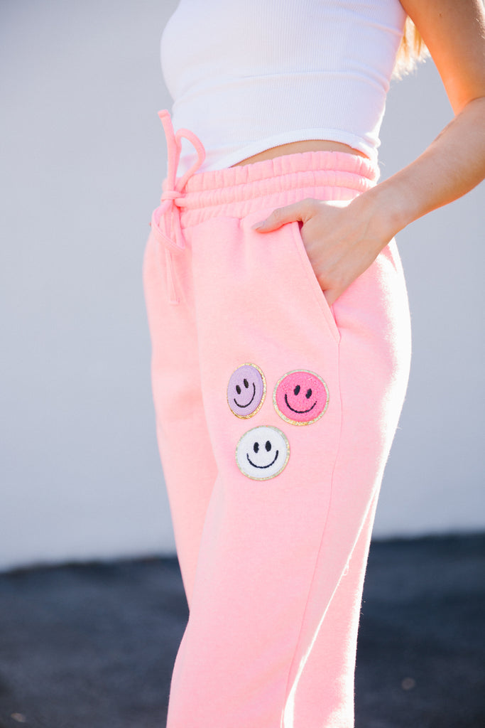 HAPPY DAYS PINK JOGGERS