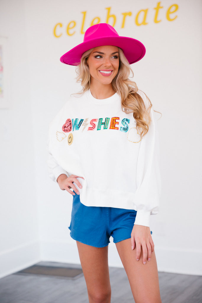 WISHES IVORY PULLOVER