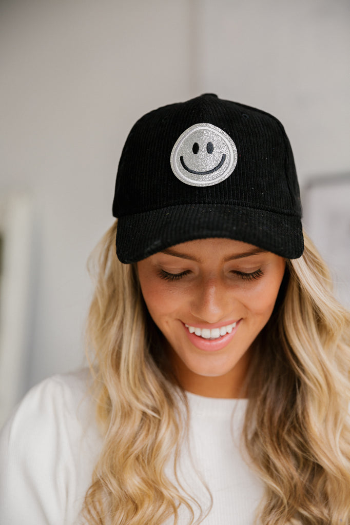 ALL SMILES CORDUROY PATCH HAT