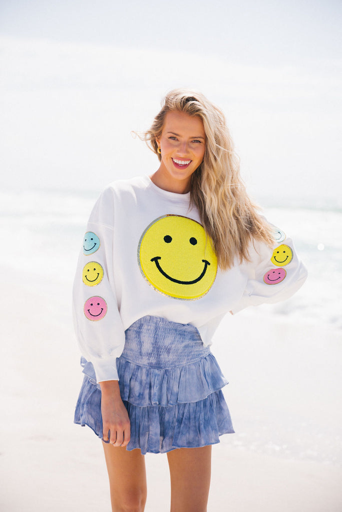 SMILEY DAYS IVORY PULLOVER