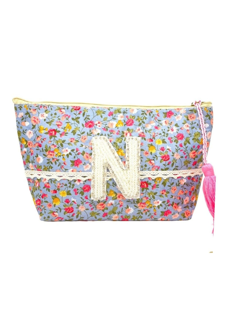 CUSTOM FLORAL COSMETIC BAG Cosmetic & Toiletry Bags Judith March   