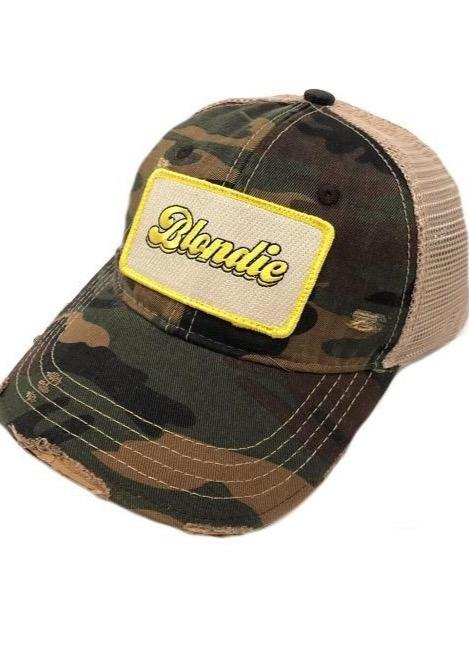 BLONDIE PATCH HAT Hats Judith March CAMO  