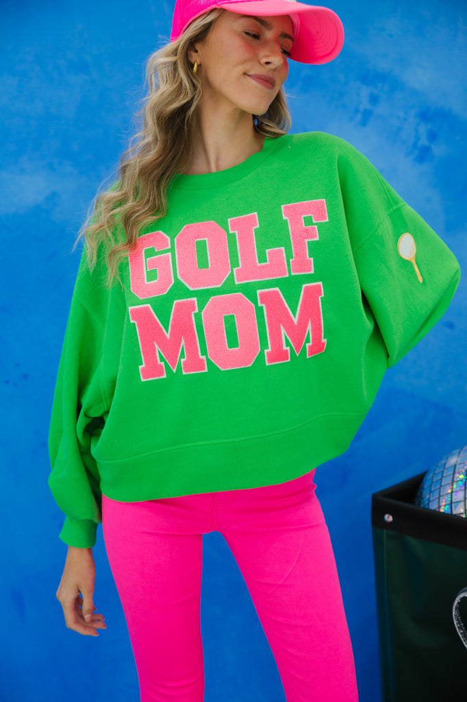 Green golf top pullover