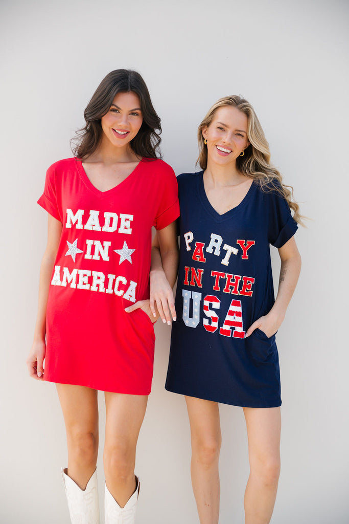 PARTY IN USA T-SHIRT DRESS Judith March