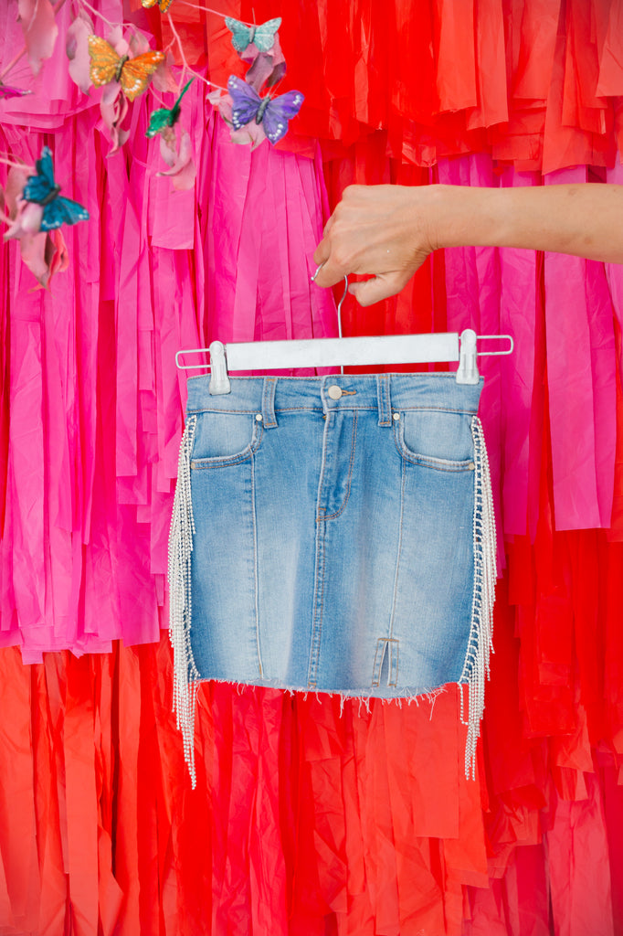 MINI KIDS DISCO COWGIRL DENIM SKIRT DENIM JACKET Judith March XS (4-5)  