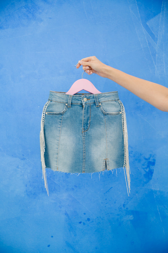 MINI KIDS DISCO COWGIRL DENIM SKIRT DENIM JACKET Judith March   