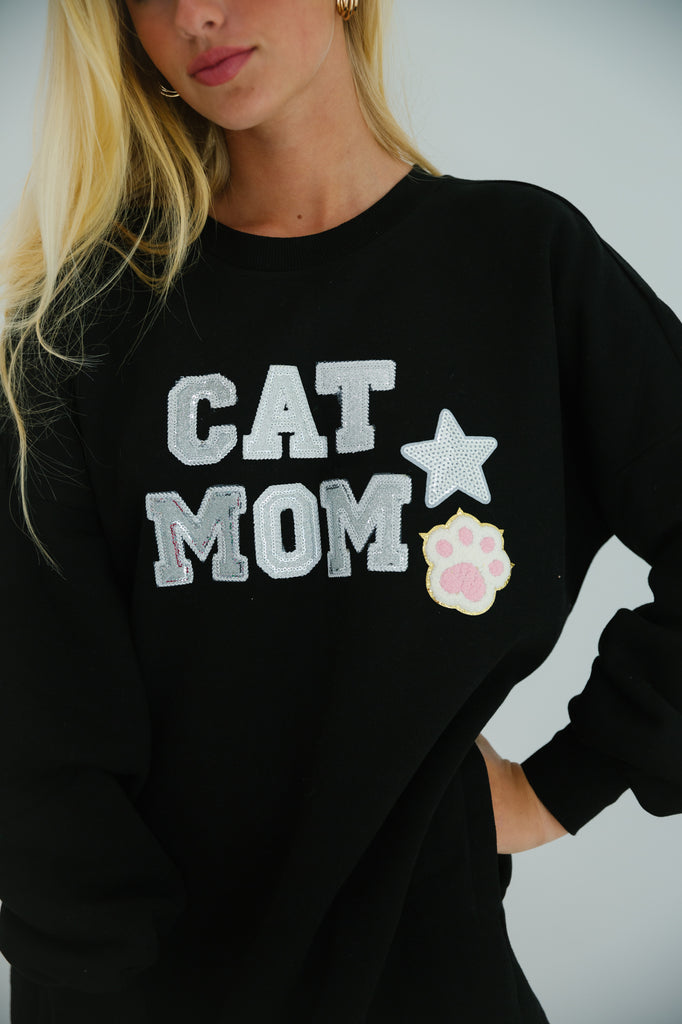 CAT MOM PULLOVER DRESS