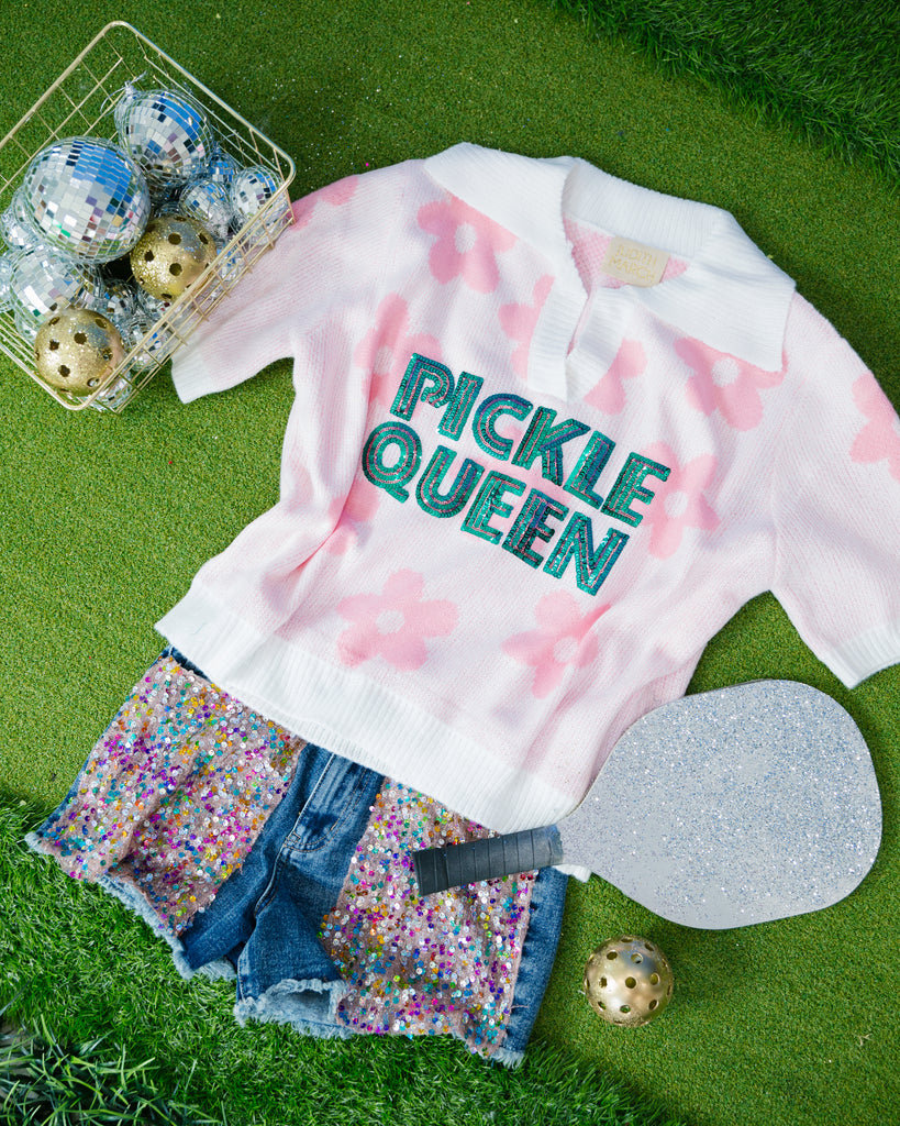 PICKLE QUEEN FLORAL TOP Shirts & Tops Judith March   