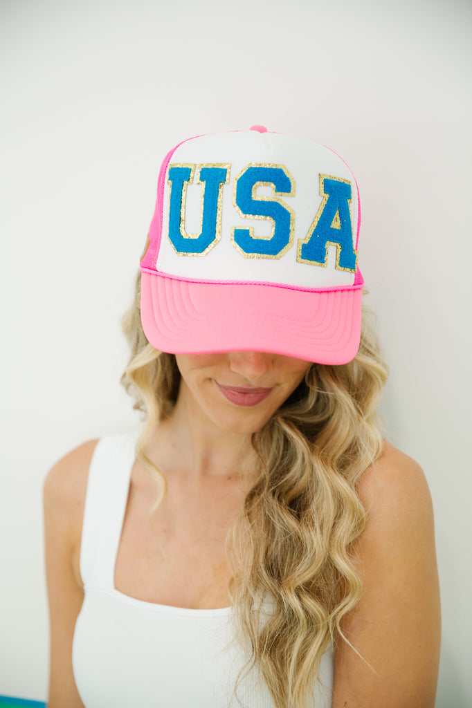 HEY USA TRUCKER HAT TRUCKER HAT Judith March   