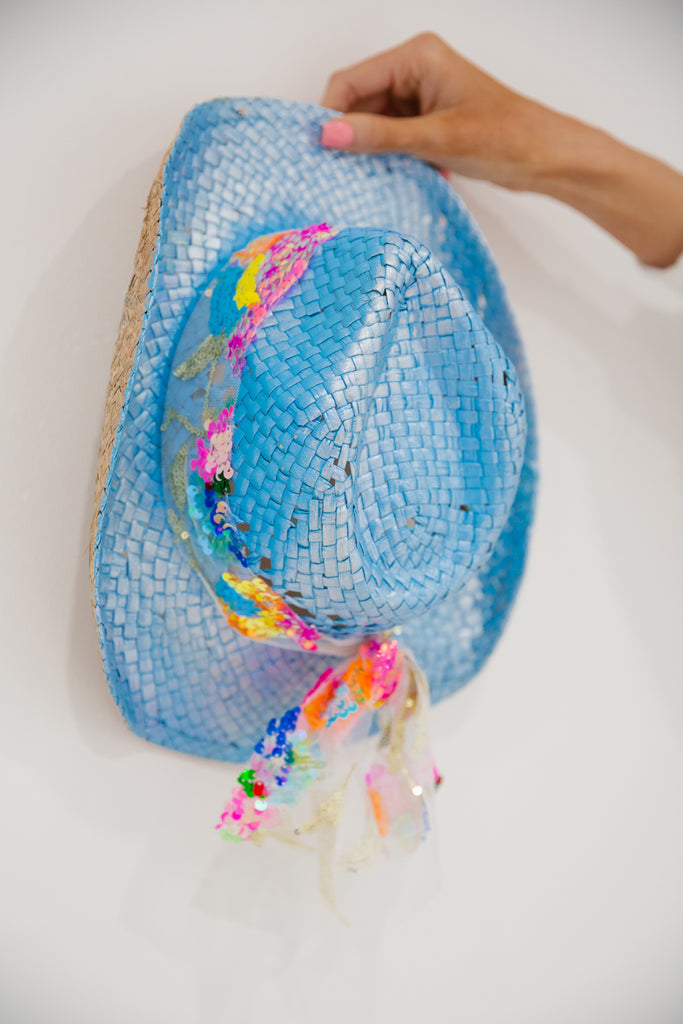 MINI KIDS LETS PARTY RANCHER Hats Judith March BLUE  