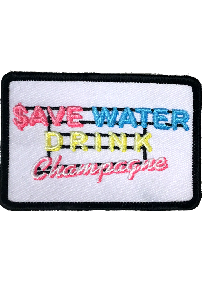 SAVE WATER DRINK CHAMPAGNE PATCH HAT Hats Judith March   
