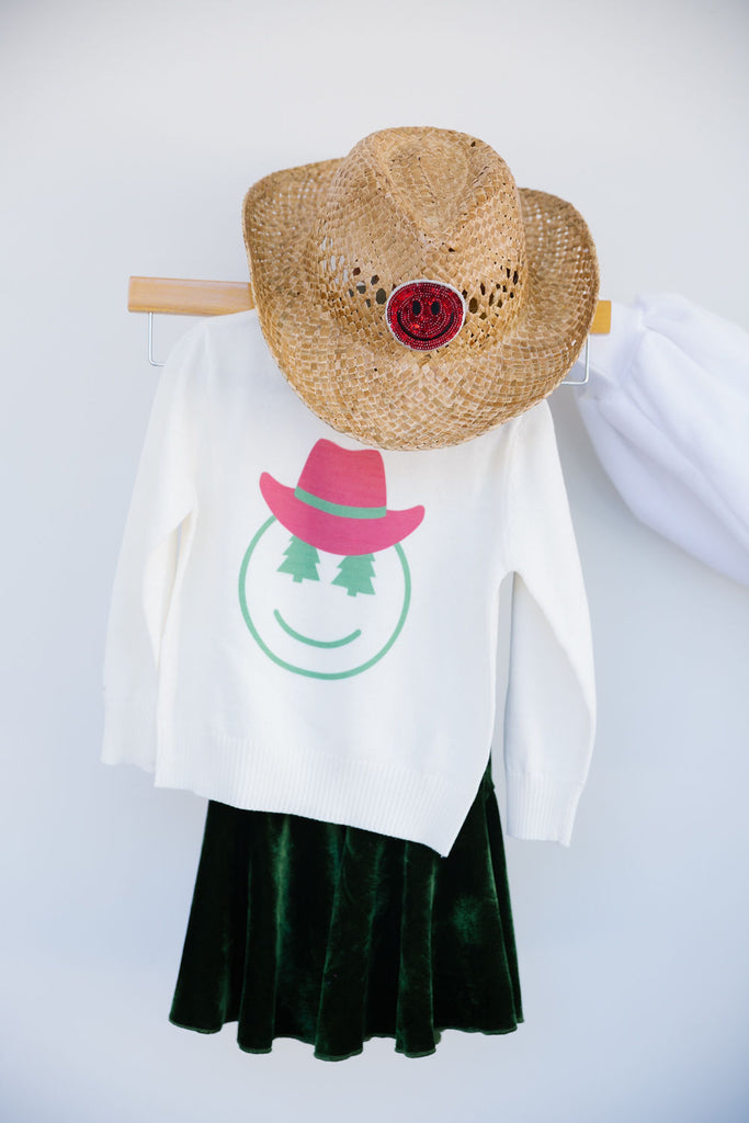 MINI KIDS RED SMILEY COWGIRL HAT Hats Judith March   