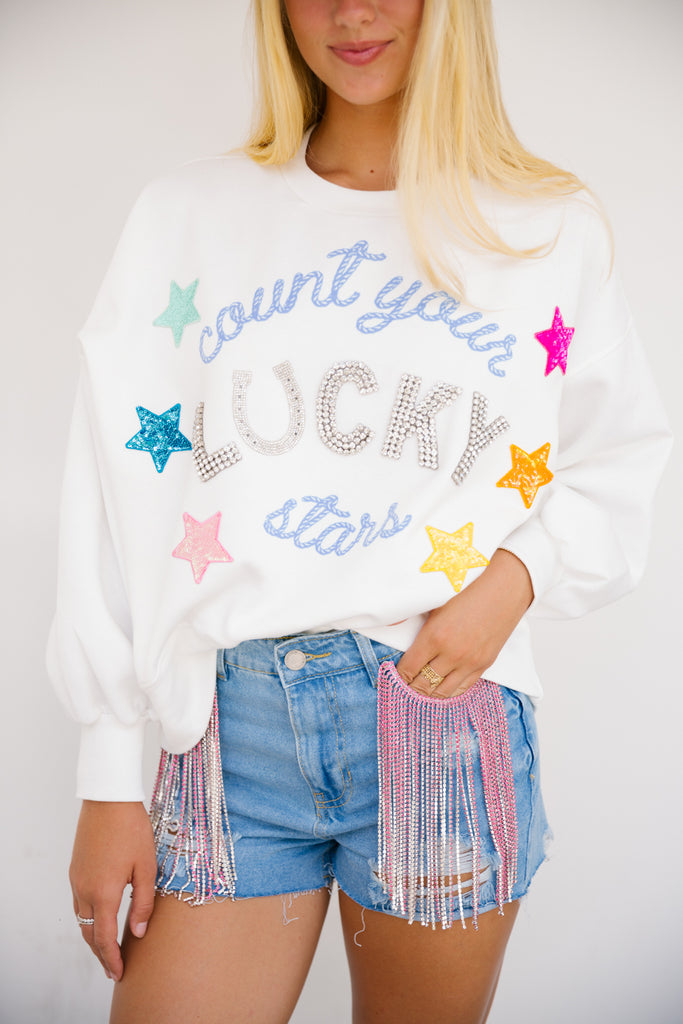 COUNT YOUR LUCKY STARS PULLOVER