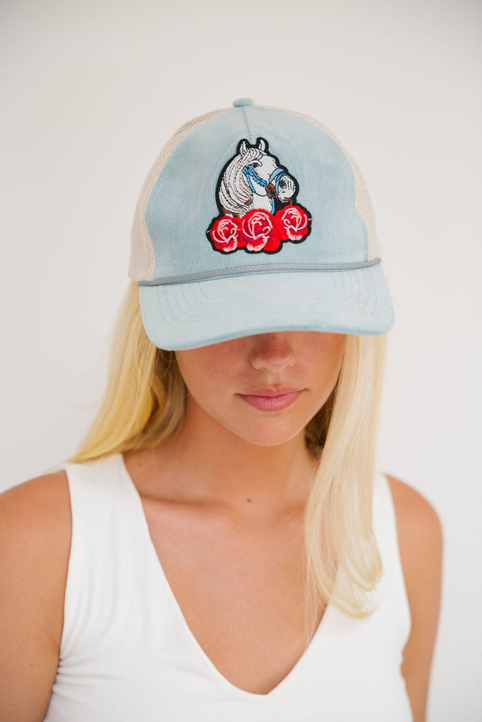 STABLE QUEEN CORDUROY PATCH HAT HAT Judith March   