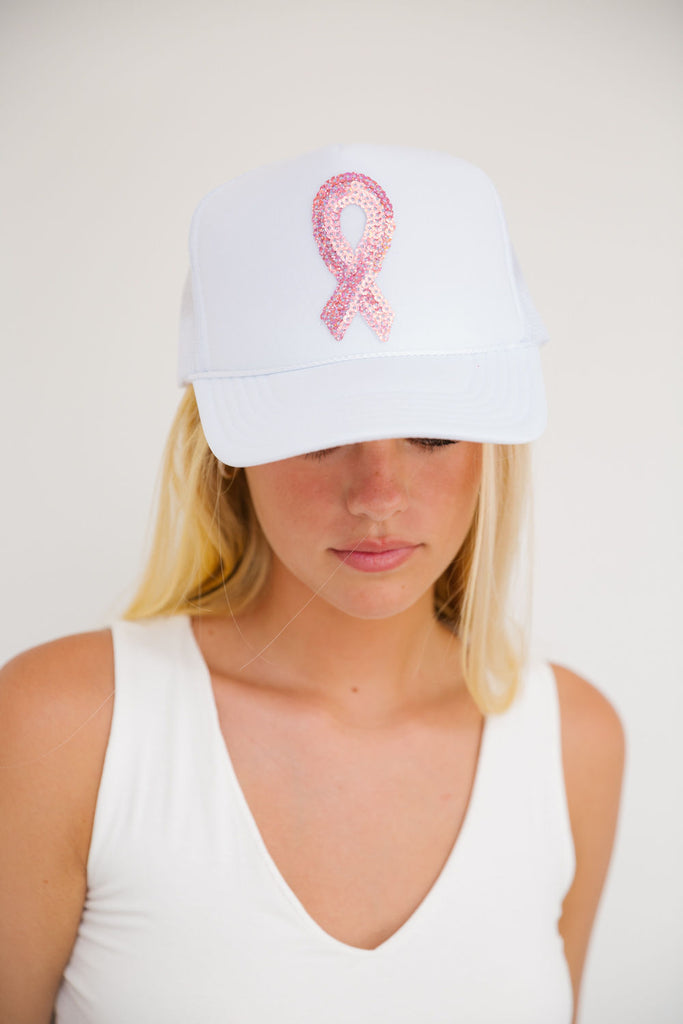 PINK AWARENESS PATCH HAT HAT Judith March   