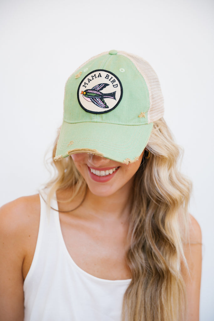 MIDNIGHT MAMA BIRD PATCH HAT Hats Judith March   