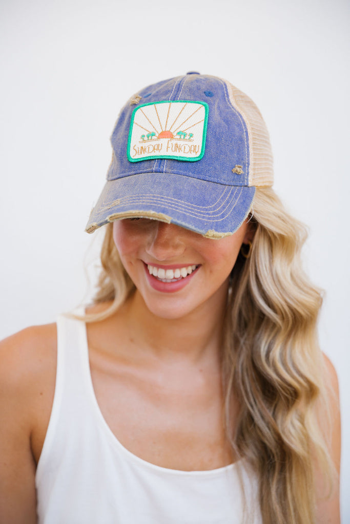 SUNDAY FUNDAY PATCH HAT Hats Judith March   