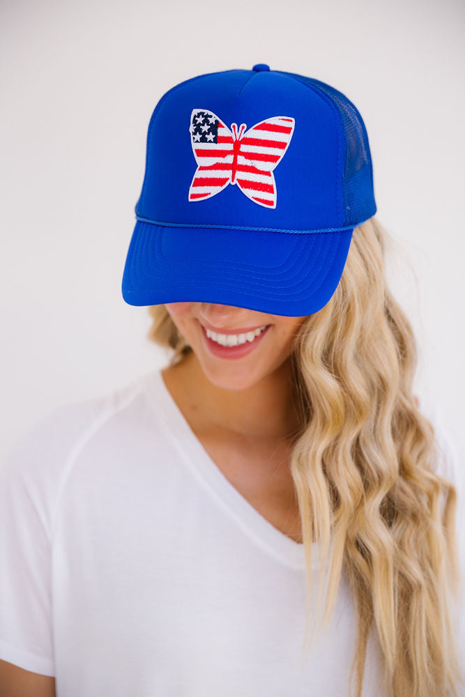 AMERICAN BUTTERFLY PATCH HAT HAT Judith March   