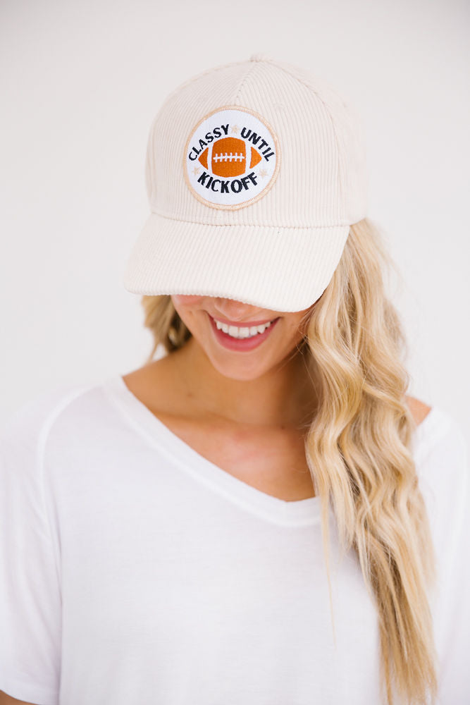 CLASSY UNTIL KICKOFF PATCH HAT Hats Judith March   