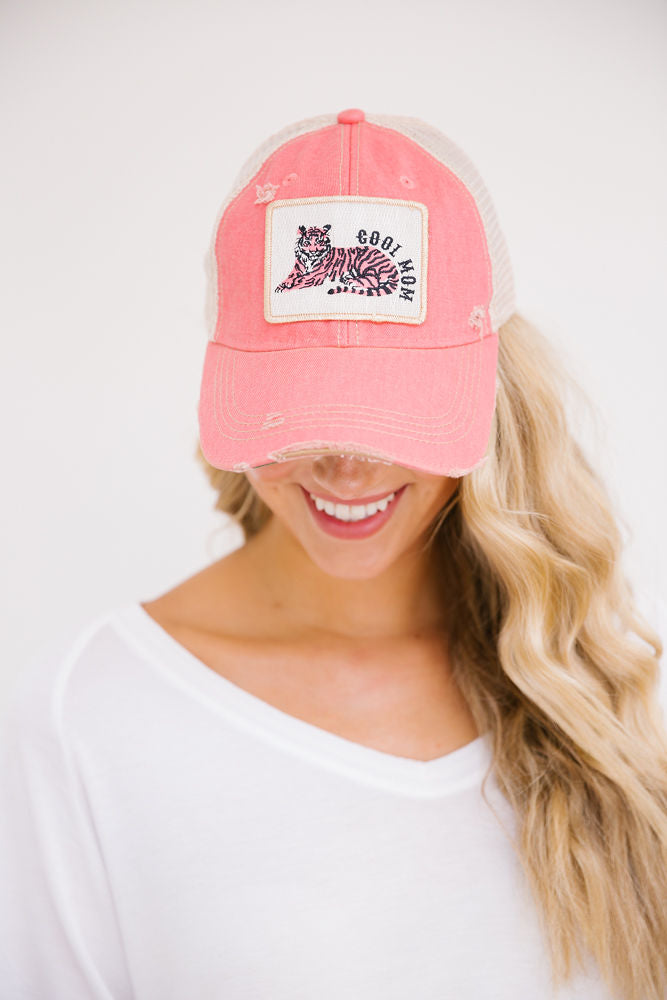 COOL MOM PATCH HAT HAT Judith March CORAL  