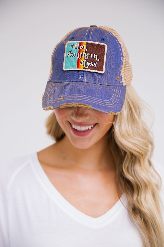 VINTAGE HOT SOUTHERN MESS PATCH HAT