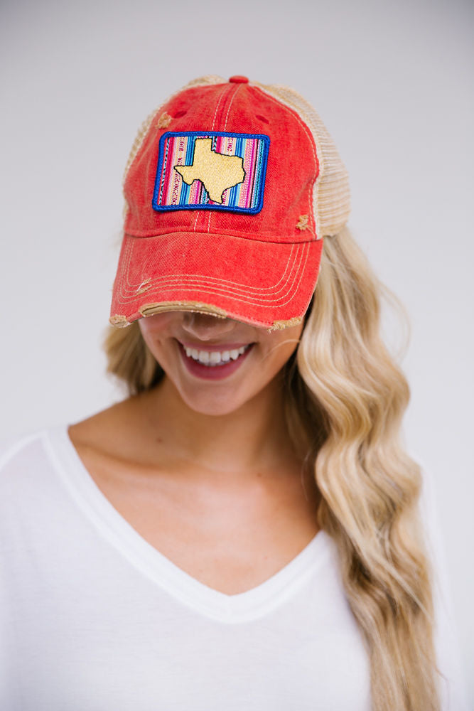 TEXAS STRIPED PATCH HAT