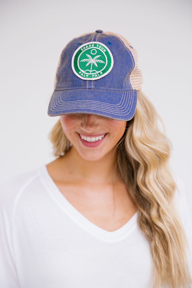 SHAKE YOUR PALM PALM PATCH HAT Hats Judith March DENIM  