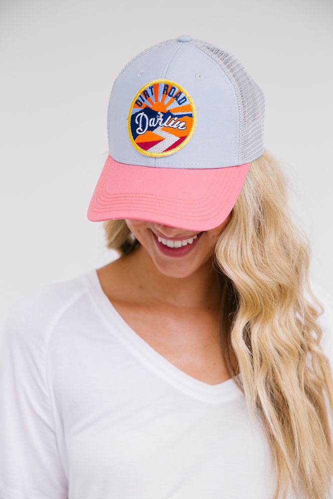 SUNSET DIRT ROAD DARLIN PATCH HAT Hats Judith March TWO TONE  