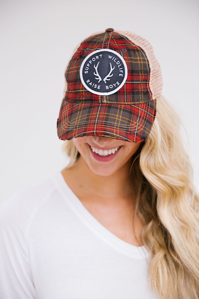 SUPPORT WILDLIFE RAISE BOYS PATCH HAT Hats Judith March   