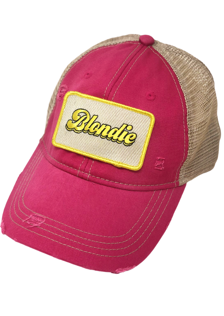 BLONDIE PATCH HAT Hats Judith March PINK  