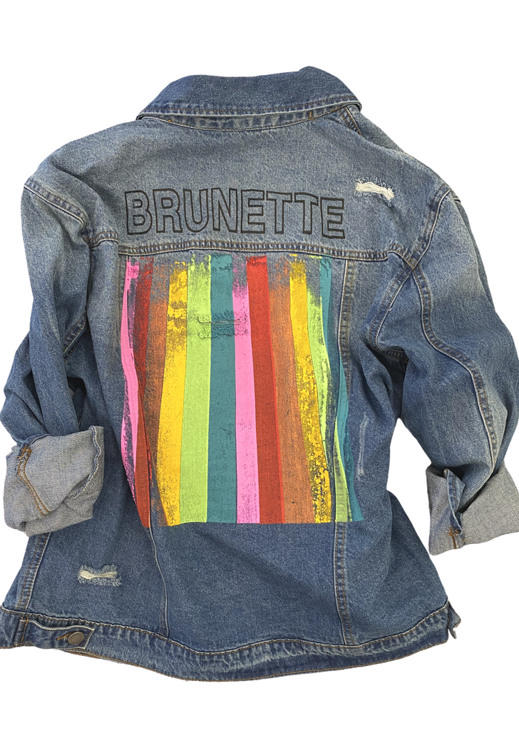 BRUNETTE DENIM JACKET OUTERWEAR Judith March SMALL/BOYFRIEND  