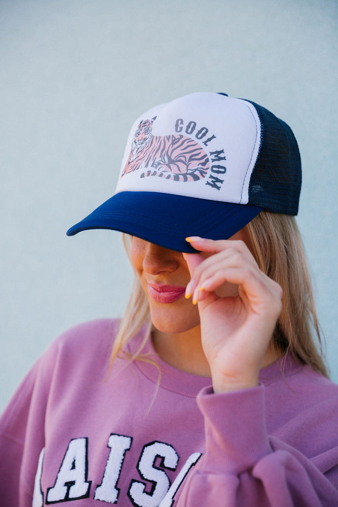 COOL MOM TIGER TRUCKER HAT Hats Judith March   