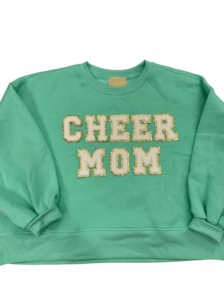 CHEER MOM PULLOVER pullover Judith March SMALL MINT 