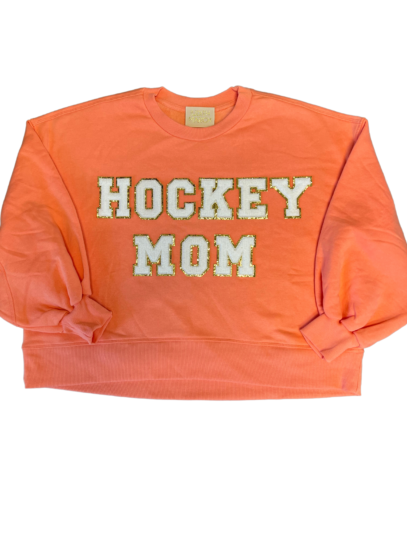 HOCKEY MOM PULLOVER Shirts & Tops Judith March SMALL ORANGE 