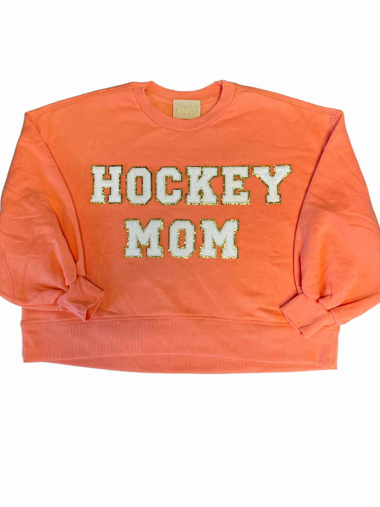 HOCKEY MOM PULLOVER Shirts & Tops Judith March SMALL ORANGE 