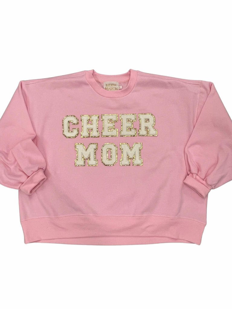 CHEER MOM PULLOVER pullover Judith March SMALL PINK