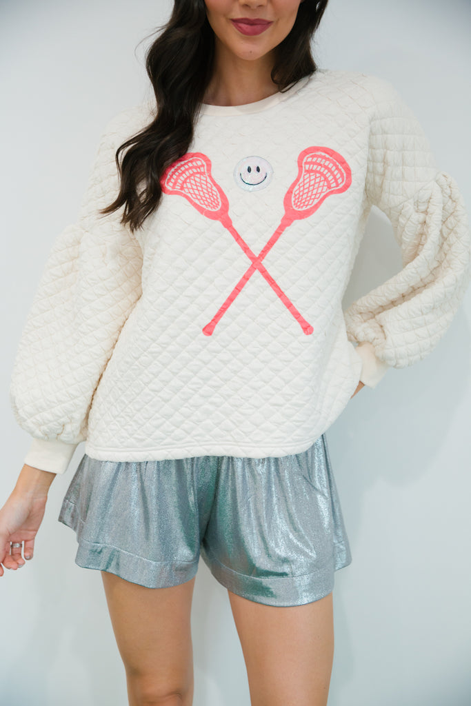 LAX LOVER QUILTED PULLOVER