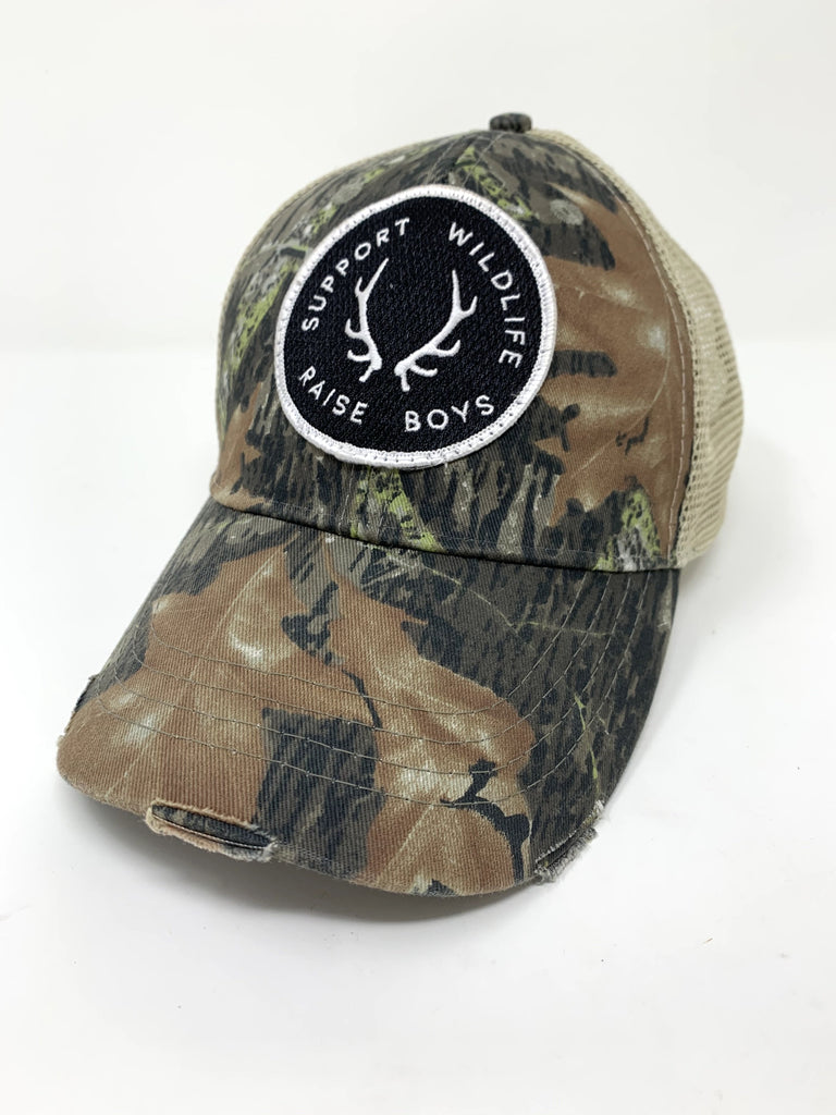 SUPPORT WILDLIFE RAISE BOYS (MEN'S HAT) Hats Judith March   