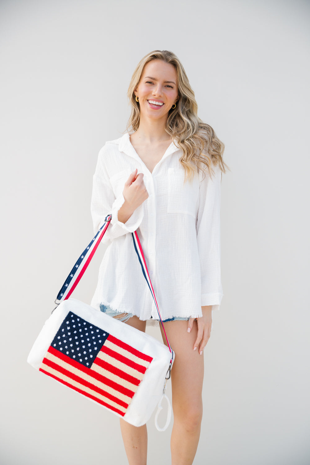 THE FIRST LADY TERRY CLOTH BAG TRAVEL BAG Judith March   
