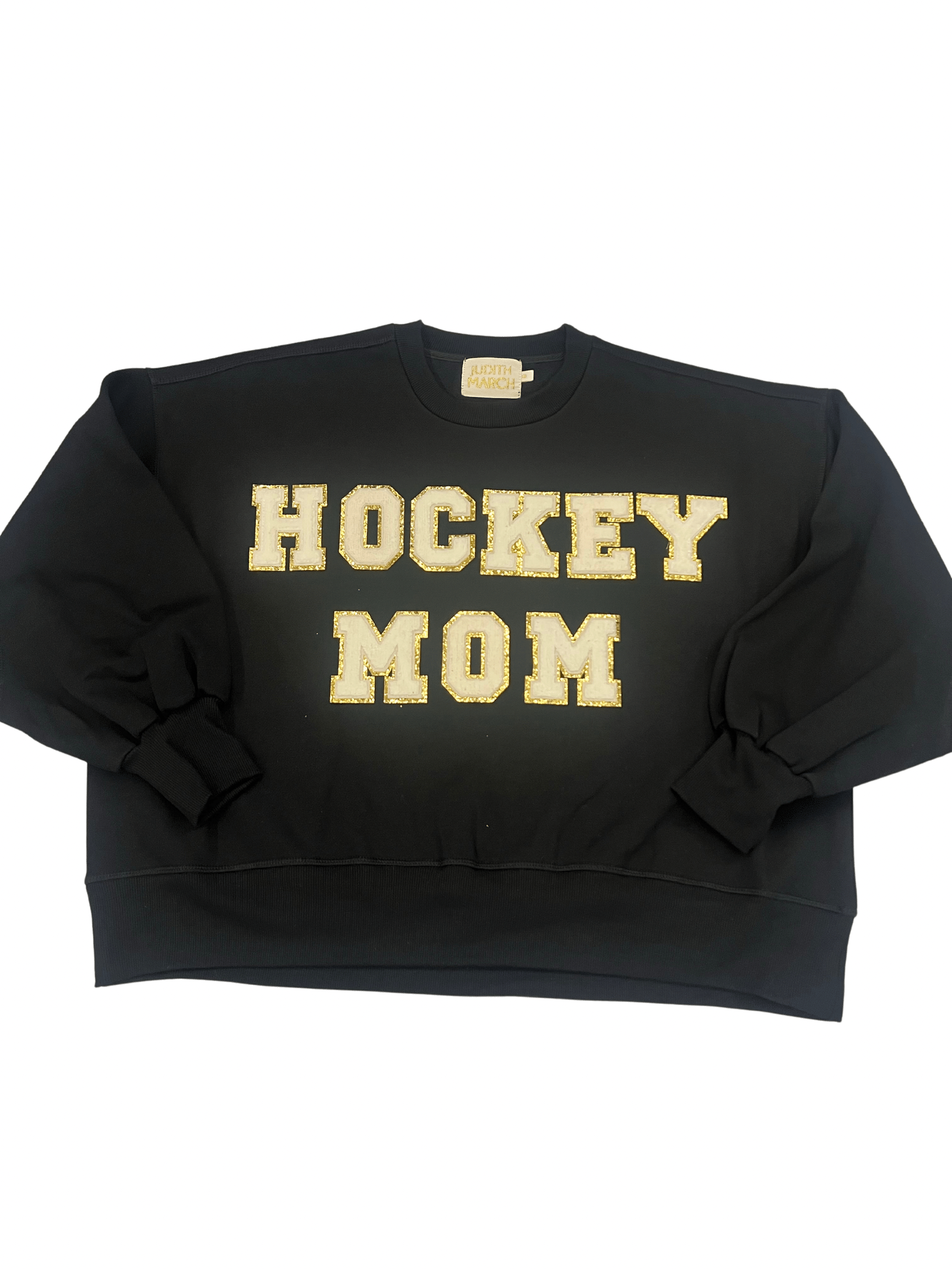 HOCKEY MOM PULLOVER Shirts & Tops Judith March SMALL BLACK