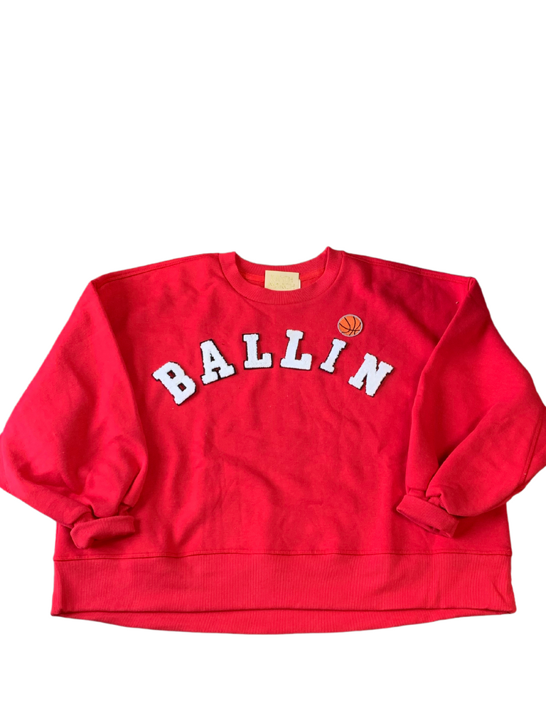 BALLIN’ PULLOVER pullover Judith March SMALL RED 
