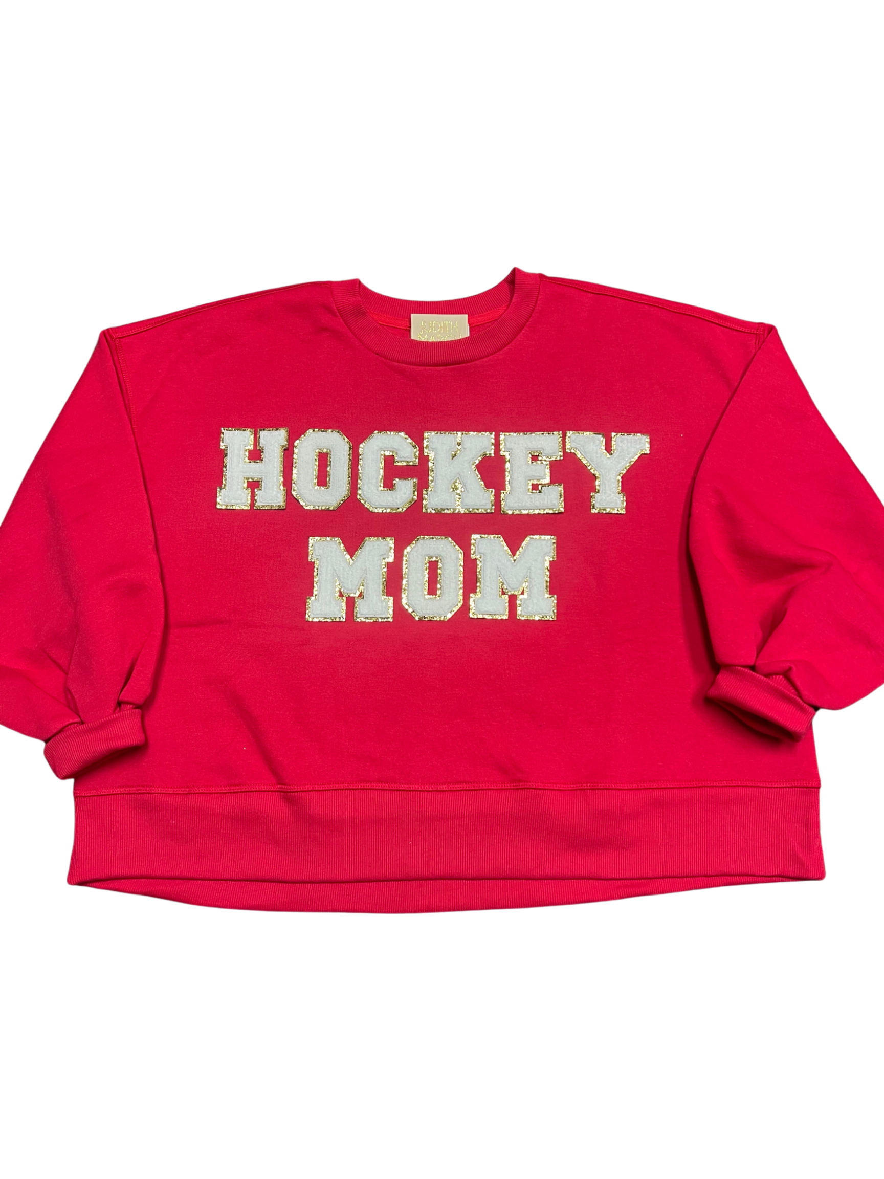 HOCKEY MOM PULLOVER Shirts & Tops Judith March SMALL RED