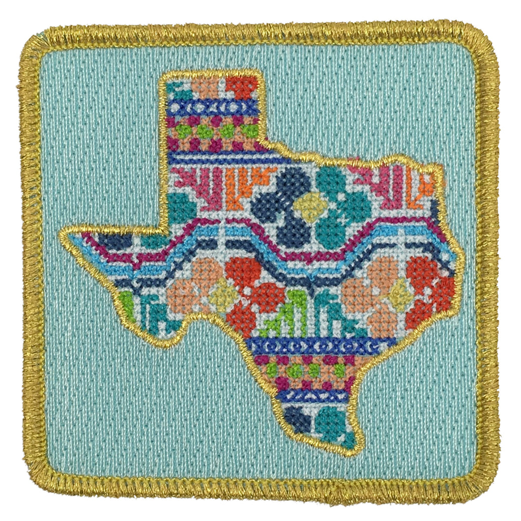 Patchwork Texas Patch - Navy