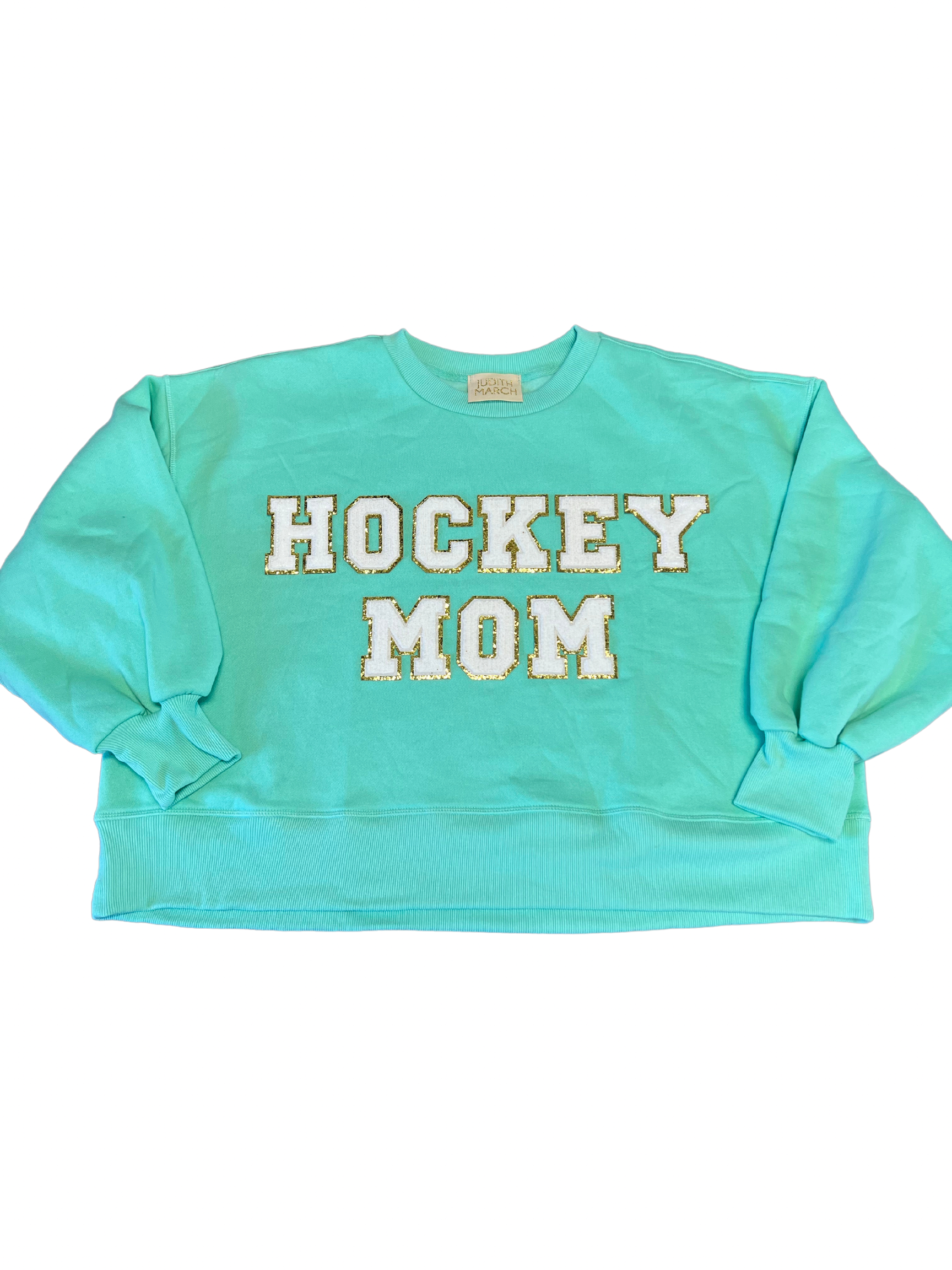 HOCKEY MOM PULLOVER Shirts & Tops Judith March SMALL MINT 