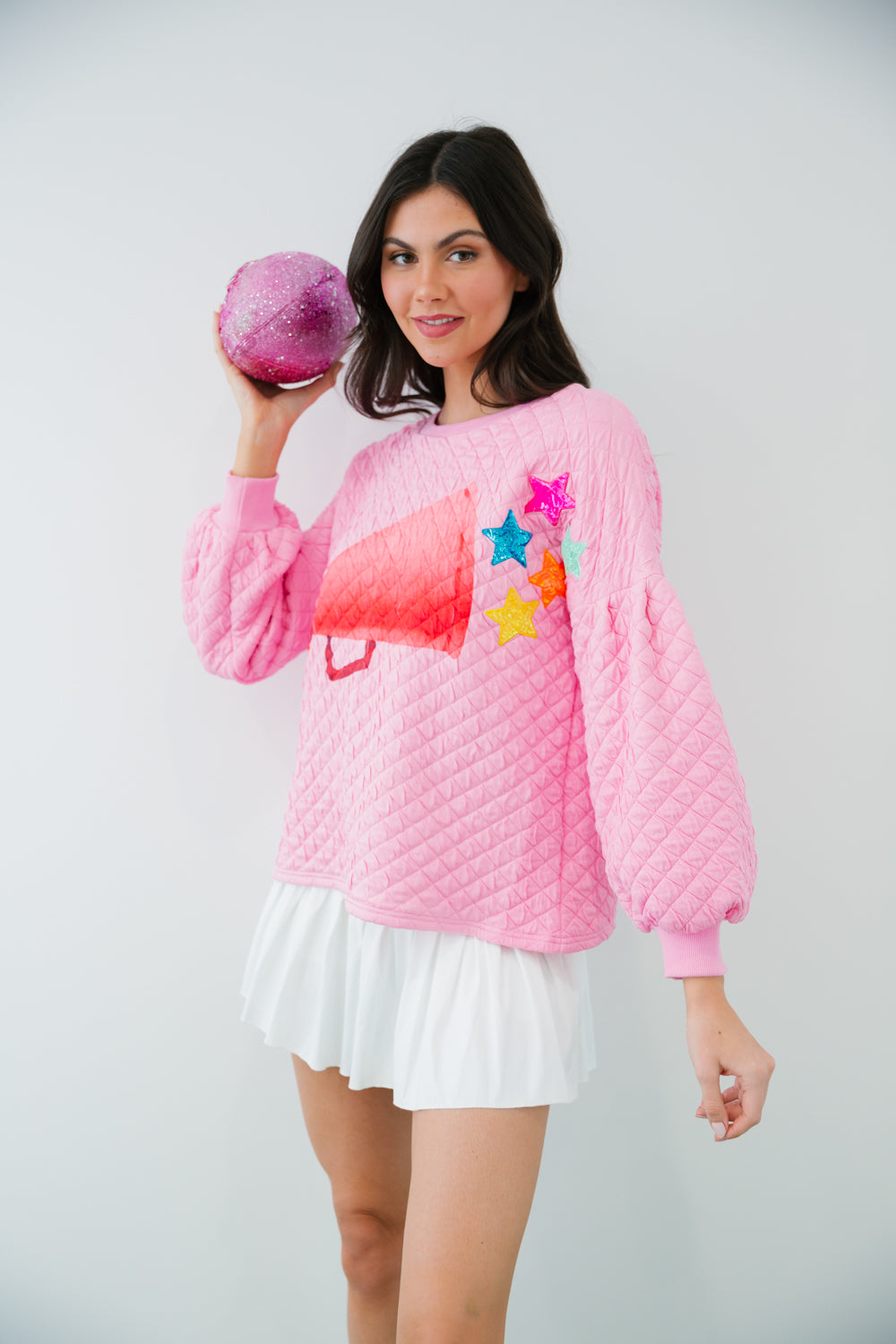 CHEER LOUD QUILTED PULLOVER pullover Judith March